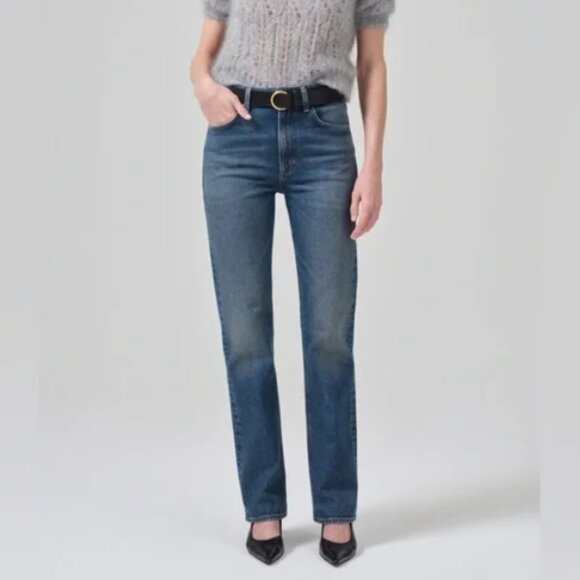 New Citizens of Humanity Zurie High Rise Straight Leg Jeans in Eugene size 24 - Picture 1 of 16